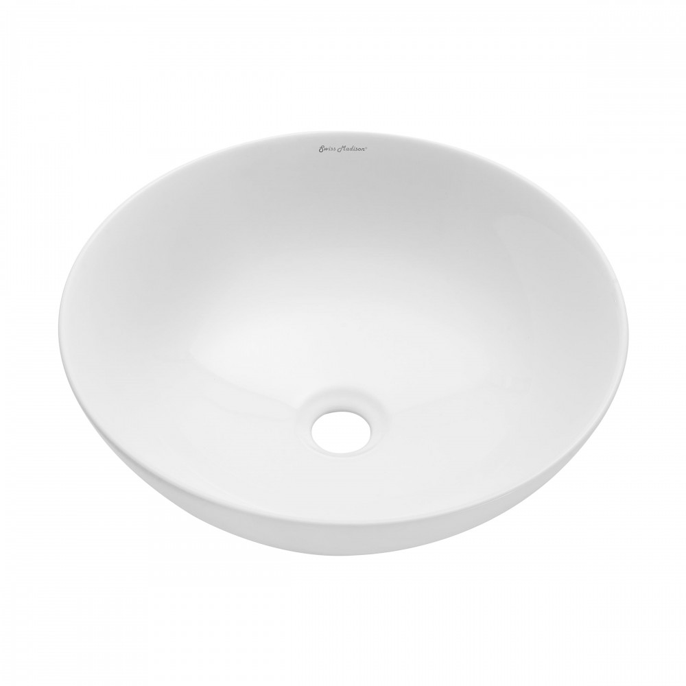 Swiss Madison Classe 16 Ceramic Sink in Shiny White