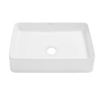 Swiss Madison Concorde Rectangle Ceramic Vessel Sink