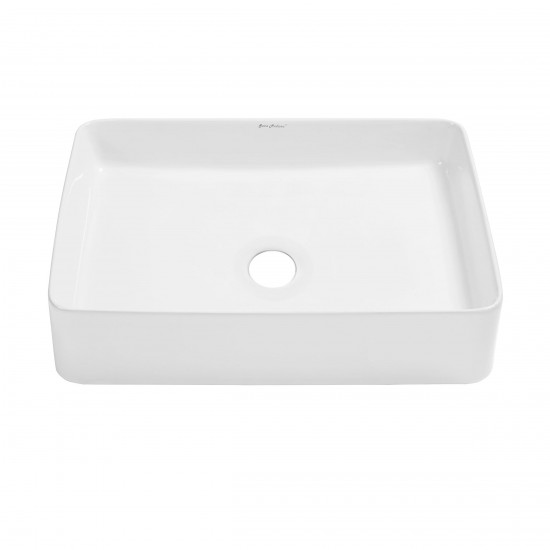 Swiss Madison Concorde Rectangle Ceramic Vessel Sink