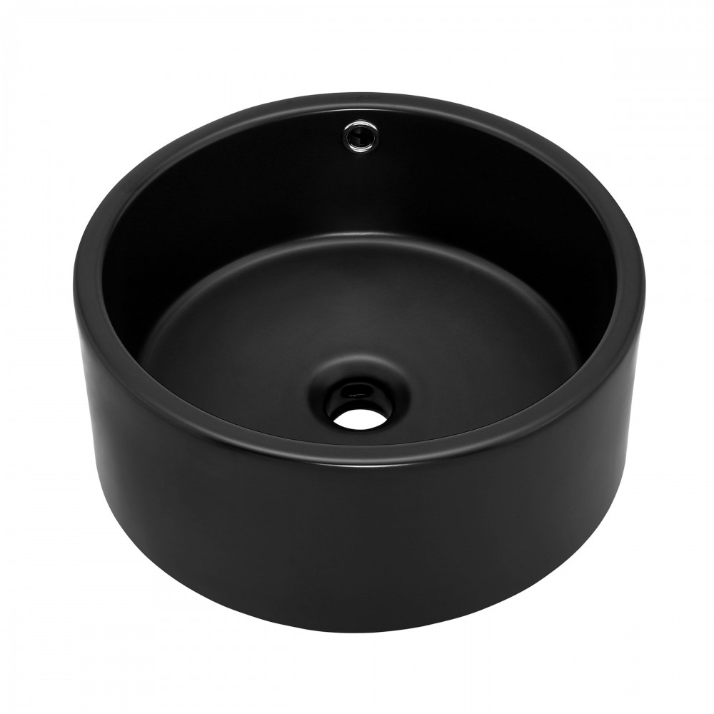 Swiss Madison Monaco 16.5” Round Vessel Sink in Matte Black