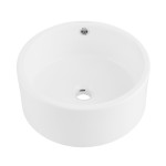 Swiss Madison Monaco 16.5” Round Vessel Sink in Matte White