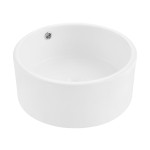 Swiss Madison Monaco 16.5” Round Vessel Sink in Matte White