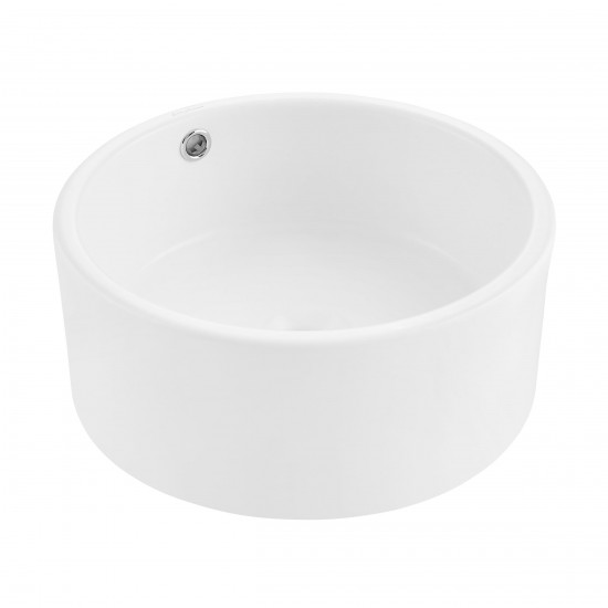 Swiss Madison Monaco 16.5” Round Vessel Sink in Matte White