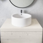 Swiss Madison Monaco 16.5” Round Vessel Sink in Matte White