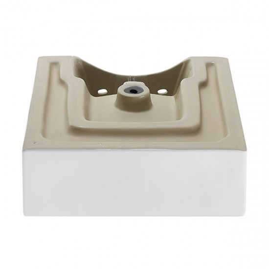 Swiss Madison Voltaire 18 Square Ceramic Wall Hung Sink