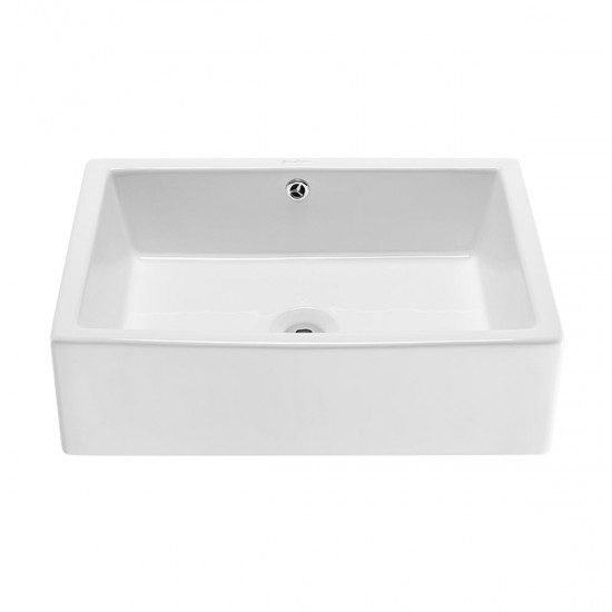 Swiss Madison Voltaire 17 Square Ceramic Vessel Sink