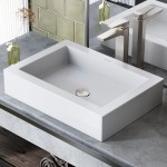 Swiss Madison Voltaire Ceramic Rectangle Vessel Sink