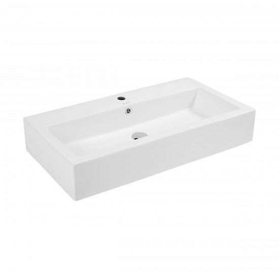 Swiss Madison Voltaire Wide Rectangle Vessel Sink