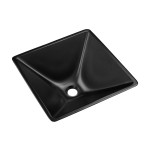 Swiss Madison Claire 15.5" Glass Vessel Sink, Black