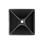 Swiss Madison Claire 15.5" Glass Vessel Sink, Black