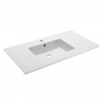 Voltaire 37 Vanity Top Sink with Single Faucet Hole