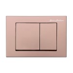 Swiss Madison Wall Mount Dual Flush Actuator plate in Rose Gold