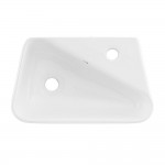 Plaisir 18 x 11 Ceramic Wall Hung Sink with Right Side Faucet Mount