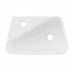 Plaisir 18 x 11 Ceramic Wall Hung Sink with Left Side Faucet Mount