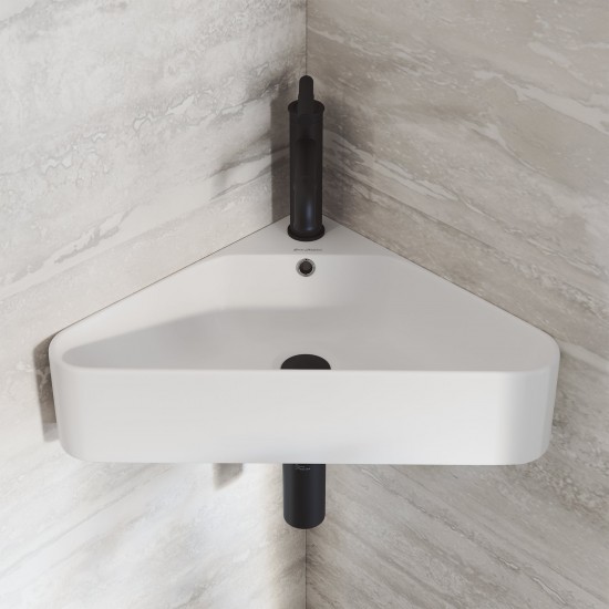 Swiss Madison St Tropez Corner Wall Hung Sink