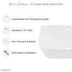 Swiss Madison St Tropez Wall Hung Sink