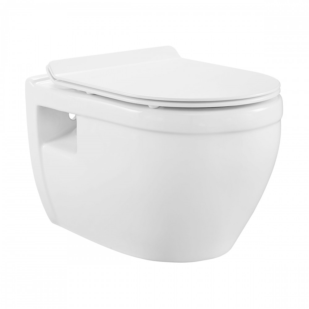 Swiss Madison Ivy Wall-Hung Elongated Toilet Bowl