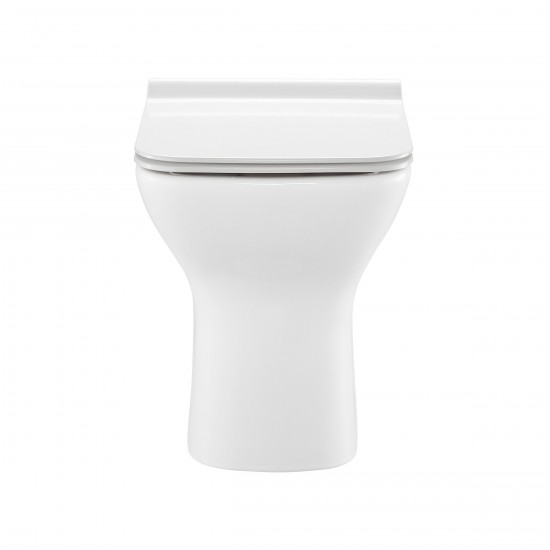 Swiss Madison Carre Back-To-Wall Square Toilet Bowl