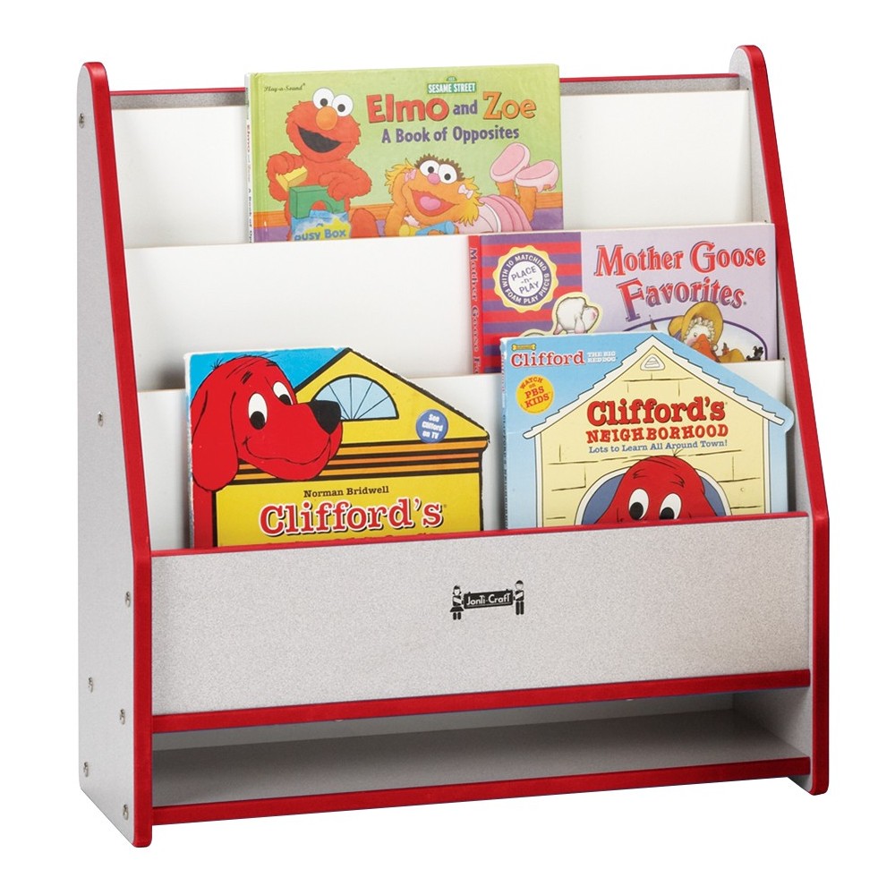 Rainbow Accents Toddler Pick-a-Book Stand - Red