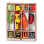 Rainbow Accents 4 Section Coat Locker - Orange