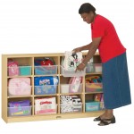 Jonti-Craft 12 Tub Large Mobile Unit - with Colored Tubs