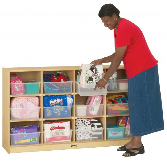 Jonti-Craft 12 Tub Large Mobile Unit - with Colored Tubs
