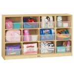 Jonti-Craft 12 Tub Large Mobile Unit - with Colored Tubs