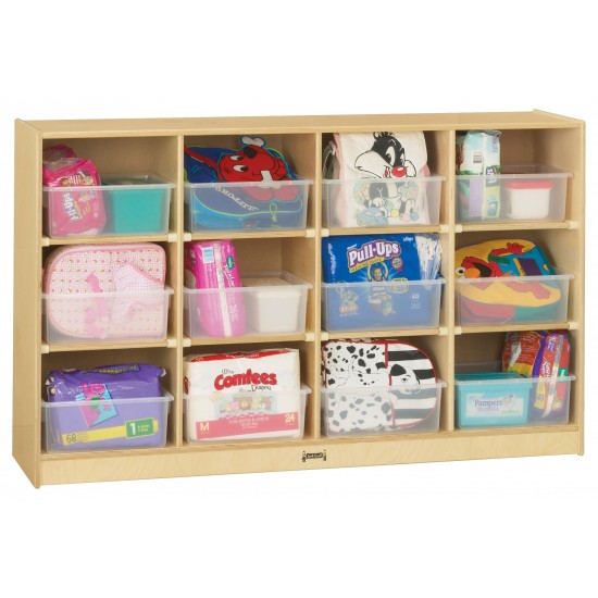 Jonti-Craft 12 Tub Large Mobile Unit - with Colored Tubs