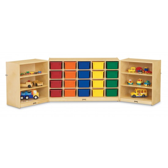 Jonti-Craft 20 Cubbie-Tray Triple Fold-n-Lock - without Trays