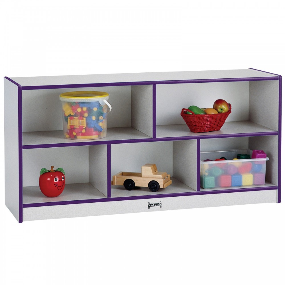 Rainbow Accents Toddler Single Mobile Storage Unit - Purple