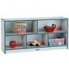 Rainbow Accents Toddler Single Mobile Storage Unit - Teal