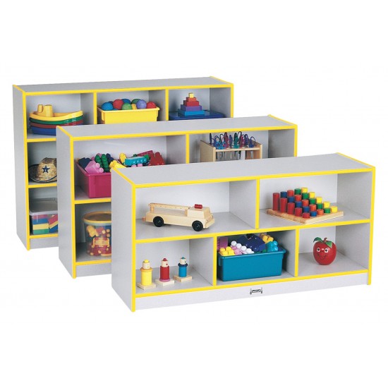 Rainbow Accents Toddler Single Mobile Storage Unit - Yellow