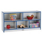 Rainbow Accents Toddler Single Mobile Storage Unit - Red