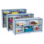 Rainbow Accents Toddler Single Mobile Storage Unit - Red