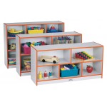 Rainbow Accents Toddler Single Mobile Storage Unit - Orange