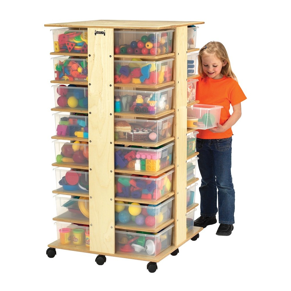 Jonti-Craft 32 Tub Tower - with Clear Tubs