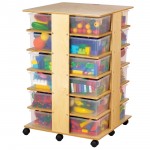 Jonti-Craft 24 Tub Tower - with Clear Tubs