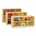 Jonti-Craft Low Single Mobile Storage Unit - 18" Deep