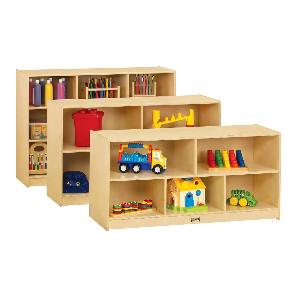 Jonti-Craft Low Single Mobile Storage Unit - 18" Deep