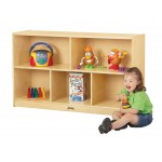 Jonti-Craft Low Single Mobile Storage Unit - 18" Deep