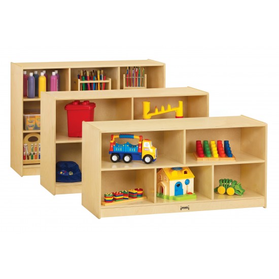 Jonti-Craft Low Single Mobile Storage Unit - 18" Deep