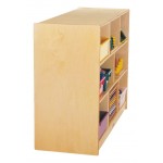 Jonti-Craft Low Single Mobile Storage Unit - 18" Deep