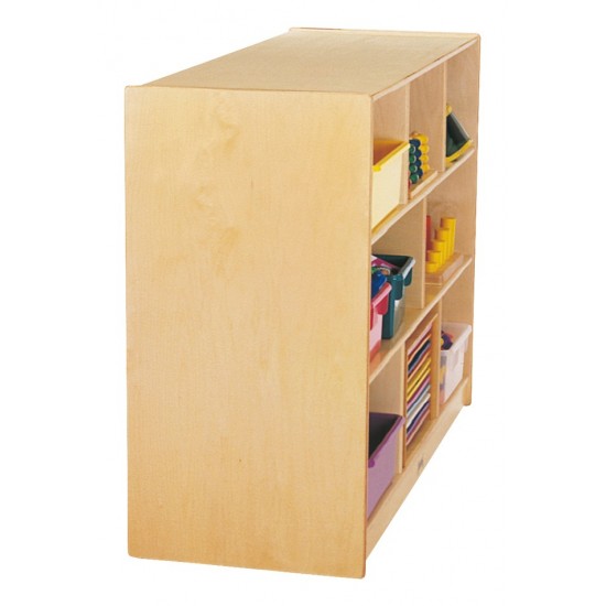 Jonti-Craft Low Single Mobile Storage Unit - 18" Deep