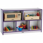 Rainbow Accents Low Single Mobile Storage Unit - Purple