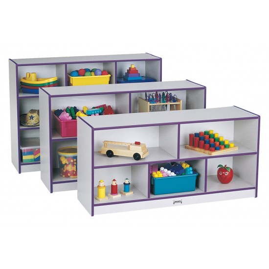 Rainbow Accents Low Single Mobile Storage Unit - Purple