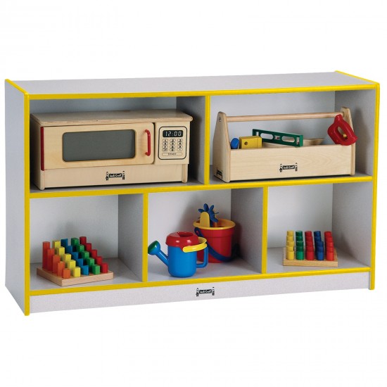 Rainbow Accents Low Single Mobile Storage Unit - Yellow