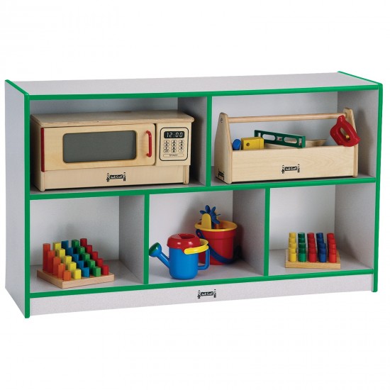 Rainbow Accents Low Single Mobile Storage Unit - Green