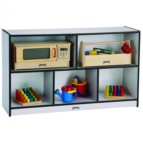 Rainbow Accents Low Single Mobile Storage Unit - Black