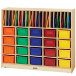 Jonti-Craft Classroom Organizer - with Colored Cubbie-Trays