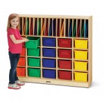 Jonti-Craft Classroom Organizer - with Colored Cubbie-Trays